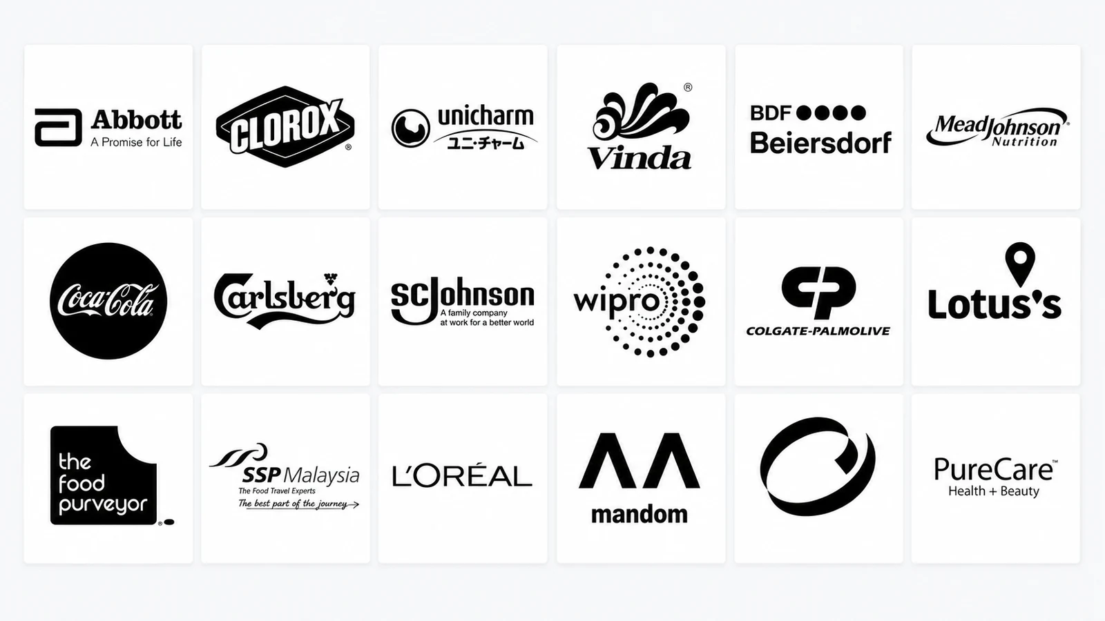 Selected GAT System client logos