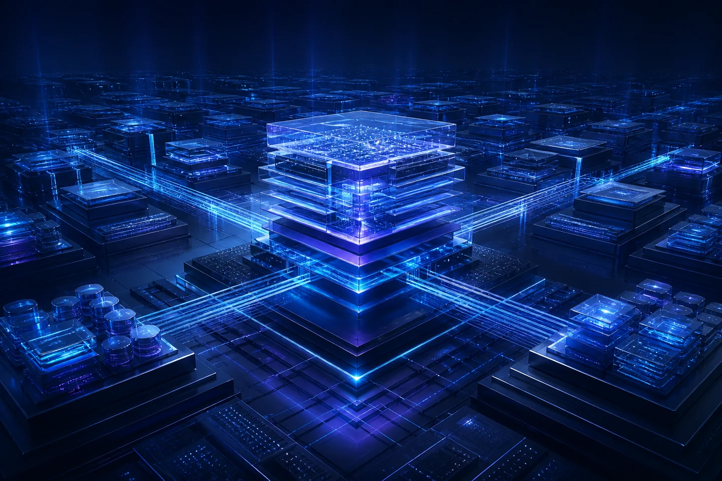 Modern AI and connected data platform visualization